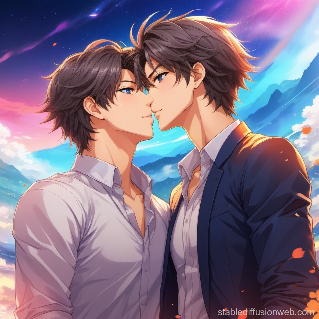 biba singh add anime men kissing photo