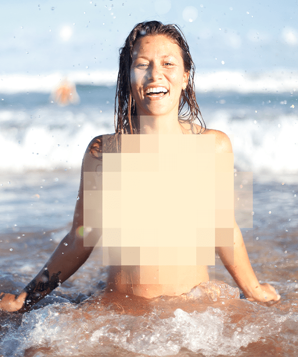 bob meads add first time nude on beach photo