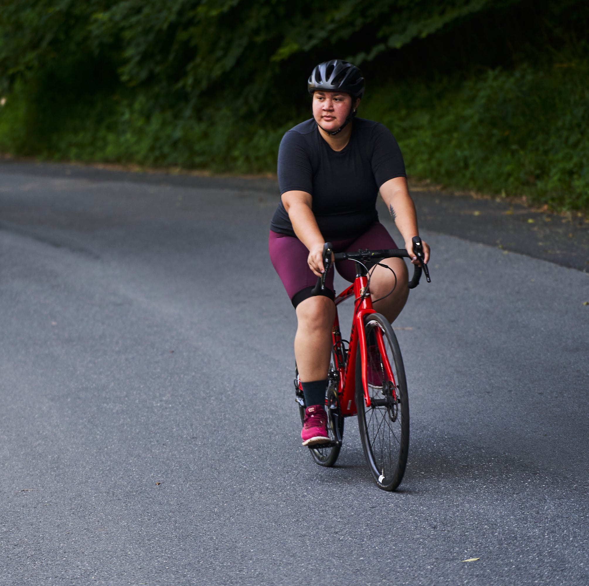 charlie jiang add riding bike no panties photo