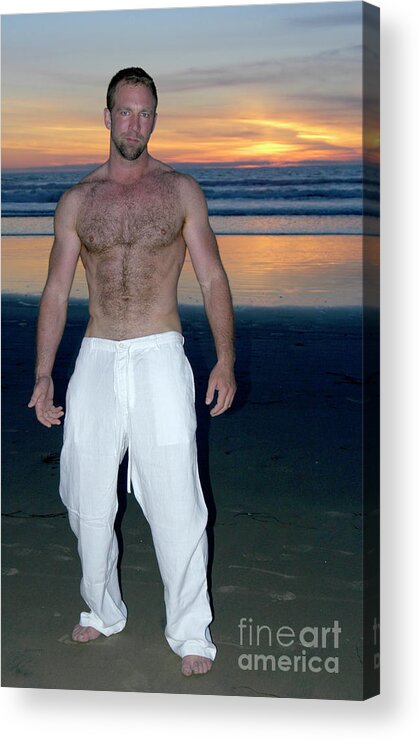 allan holder add hairy guys on the beach photo