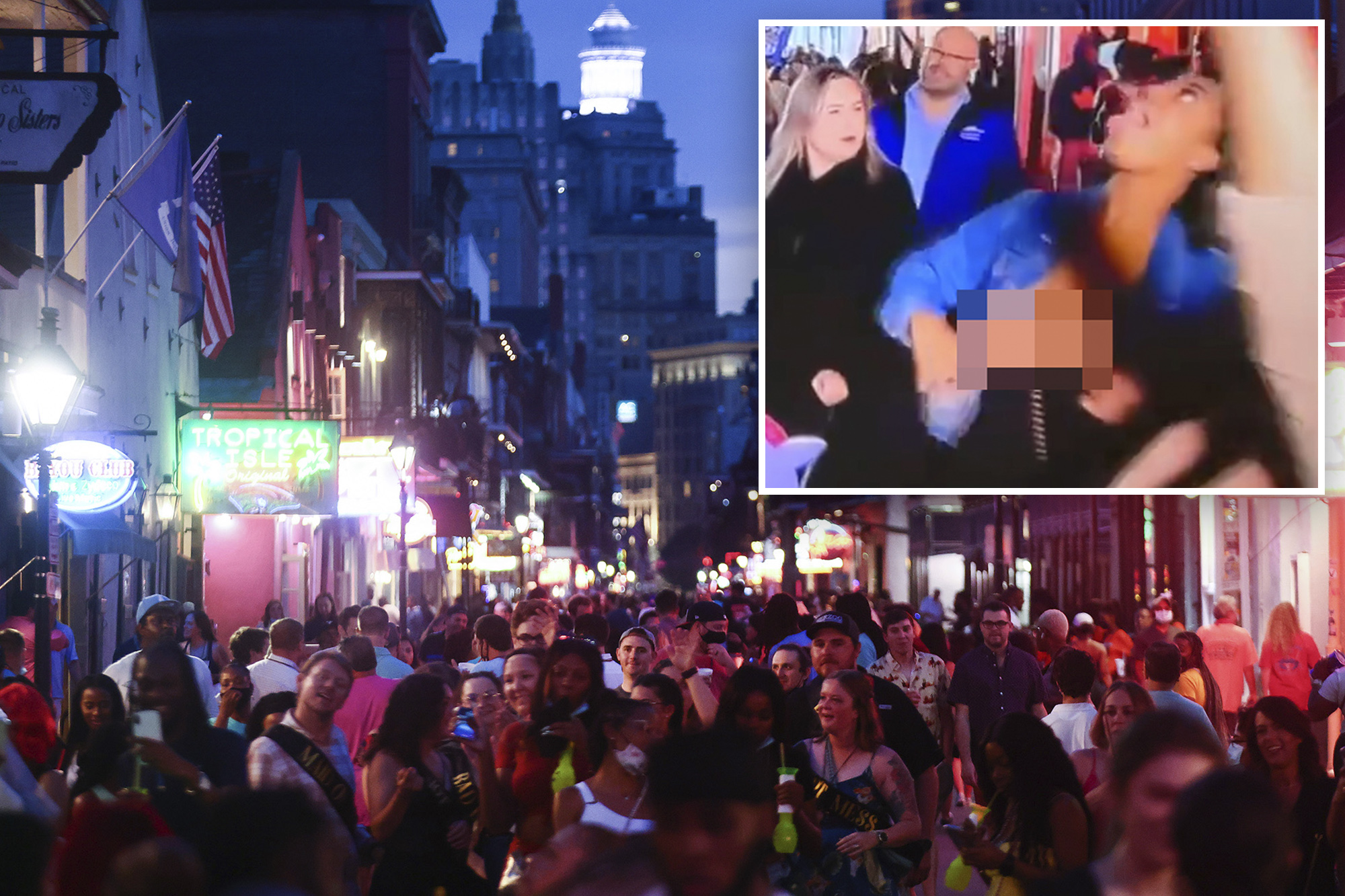 deej welch add bourbon street flasher video photo