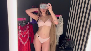 adam keighran add natalie roush bikini try on image