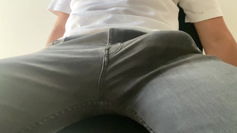 andy dare add jerking off in jeans photo