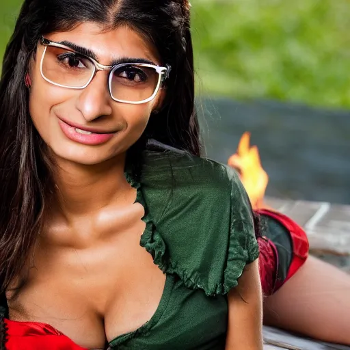 cara fleming add mia khalifa 4k photo