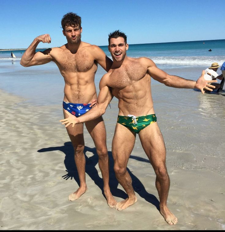 cadet bloggins add hairy guys on the beach photo