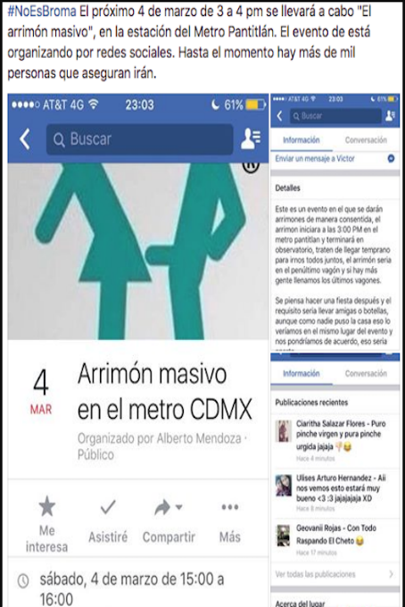 beckie oliver add arrimones en el metro photo