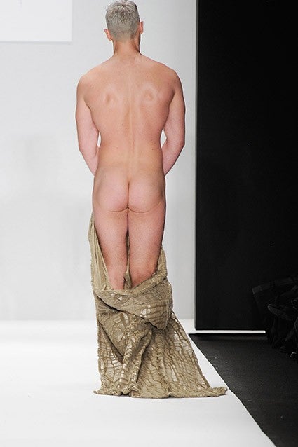 dana scharf add nude men runway photo