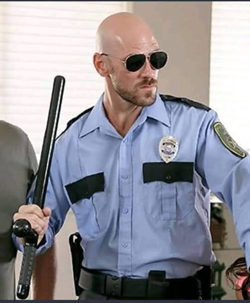 aaron tague add johnny sins cop photo